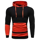 Herren Sweatshirt Kapuzenpullover Pullover Hoodie Hoher Kapuzenansatz Känguru-Tasche Abschlussbündchen Sweatjacke Casual Streetwear Basic Style Fitness-Muskeloberteil Kapuzen Pullover Hoody