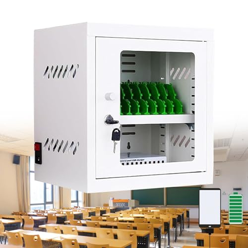 HEIHEIZI Portable Rechargeable Cell Phone Storage Locker with 6-60 Slots, Multi-Port Charging Box Compatible with All Phone Models - Ideal for Meeting Events and Gatherings 12 Slots