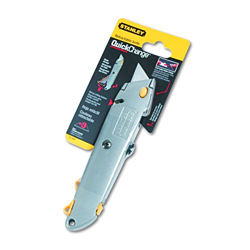 Stanley 10-499 Quick-Change Utility Knife With Retractable Blade And Twine Cutter, Silver #TOP26