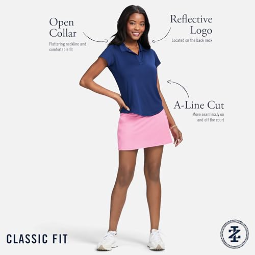 IZOD Women's Polo Shirt Performance Stretch Short Sleeve4
