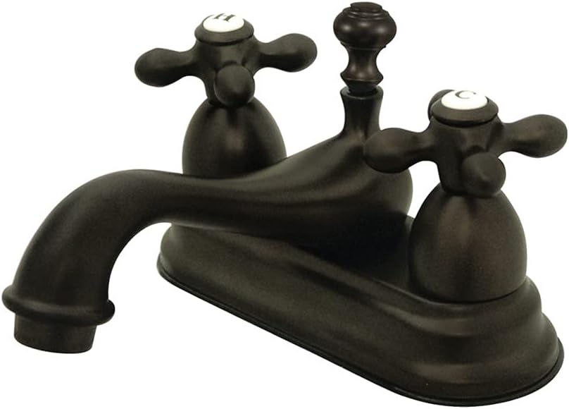 Kingston Brass KS3607AX 4 in. Centerset Bathroom Faucet, Brushed Brass