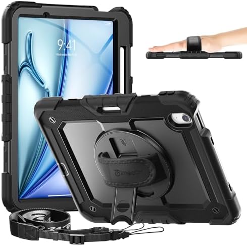 Custodia Protettiva Per IPad Air 13" M2 (2024-2025) - Antishock, Gomma, Con Stand