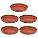 Happyyami 5Pcs Plantez Soucoupe Saucer Résine Pot de Fleurs Plateau Intérieur De Flot Flower Plaque D' Rond Bonsaï Base de Base pour Jardin Accueil