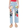 Mother Womens High Waisted Spinner Flood Jeans