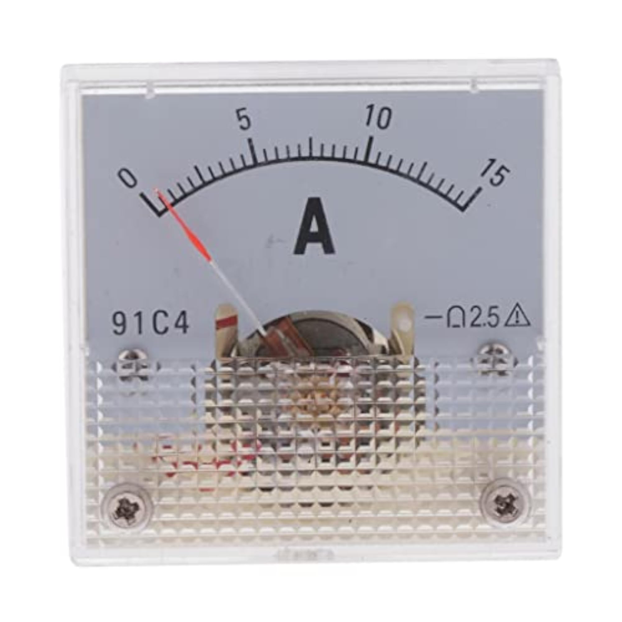 2pcs DC Ammeter Analog Panel Meter Current Gauge, 0-15A (75mV)