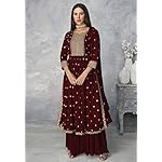 Nayara Cut Embroidery Kurti Plazzo and Dupatta By Judge Boutique Jalandhar - Image 2
