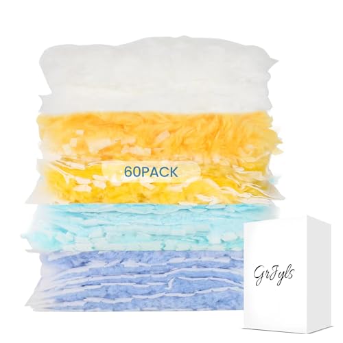 GrJyls Duster Refills Bulk Compatible with Swiffer Dusters Swiffer Microfibre dust Cleaner for Cleaning Home, Office, Furniture (Color Mixing, 60 PCS (180°+360°))