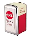 napkins napa Solid metal construction TableCraft Coca-Cola CC339N Salz- und Pfefferstreuer-Set mit verchromtem Metallgestell Have A Coke Napkin Dispenser Small rot