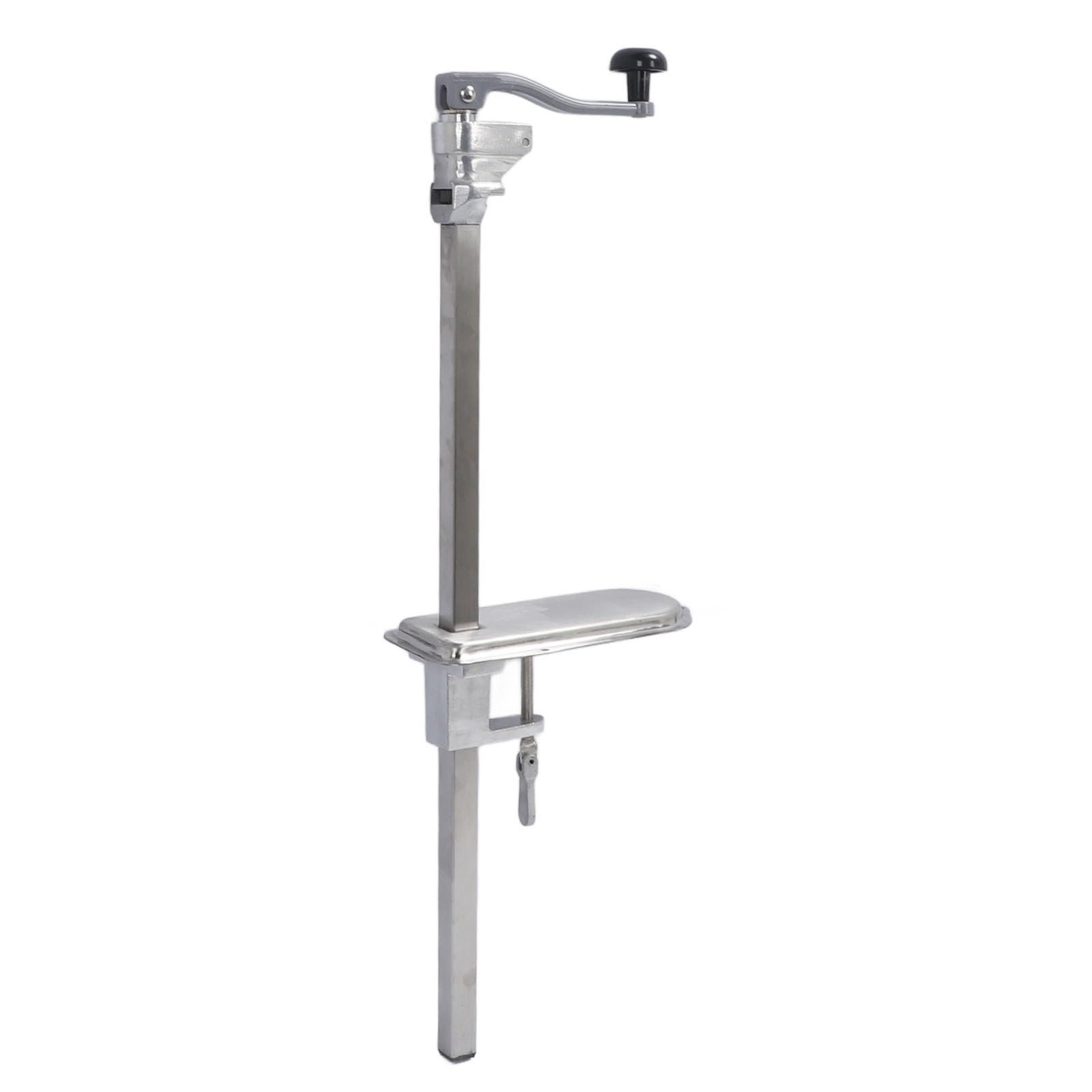 Abrelatas Comercial Abrelatas Manual de Mesa Industrial de Restaurante Resistente Base Acero Inoxidable Hierro Fundido 23,2 Pulgadas para Latas