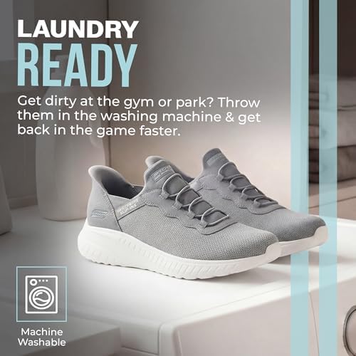 Skechers Men's Hands Free Slip-ins Skechers Bobs Squad Chaos - Daily Hype, Grey, 11 — view 5
