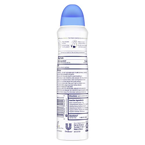 Dove Dry Spray Antiperspirant Deodorant 3.8 Oz miniatura 2