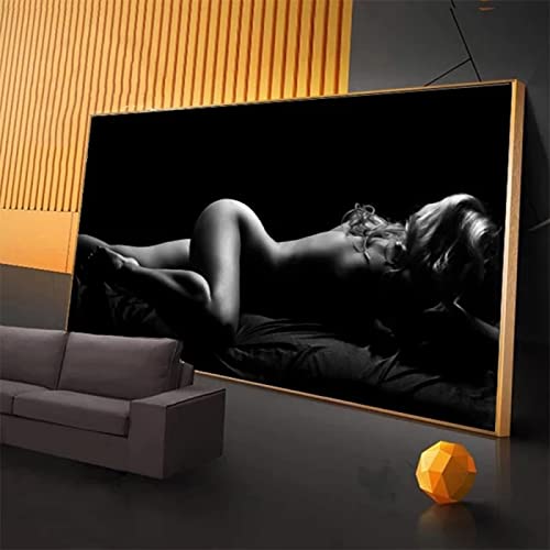 Peinture murale art moderne sexy modèle fille, affiches et impressions toile décoration salon