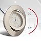 B.K.Licht - 5er Set LED Einbaustrahler 230V dimmbar in Stufen, schwenkbar, Lochdurchmesser 68mm, LED Spot, flach, Deckenspots, Spots, Einbauleuchten, Einbauspots, 82x28 mm, Matt-Nickel