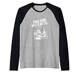 Dieses Mädchen schmilzt Metallschweißen Raglan