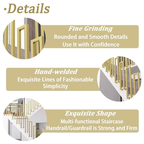 Main courante murale en fer forgé durable pour escalier de villa