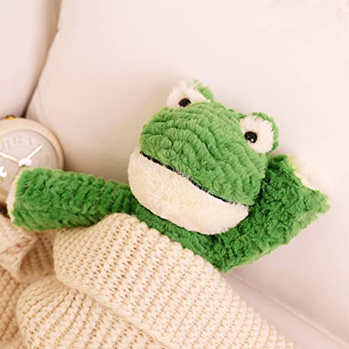 Besonca 14 Inch Green Frog Plush Toy, Smiling Frog Stuffed Animal, Frog Plush Doll Soft Cuddly Cute Plushie With Sweater Home Sofa Decor For Christmas #TOP5
