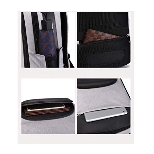 Water-Proof Backpack Large-Capacity Rucksack Business Bags for Men with Charging(E)3