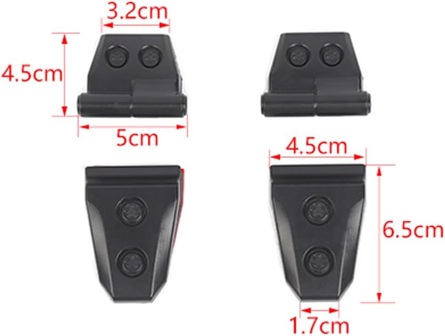 Rear Glass Hinges Cover Back Window Hatch Liftgate Hinge Decoration Trim Decal Kit Compatible with Suzuki Jimny 2007-2026 Exterior Accessories