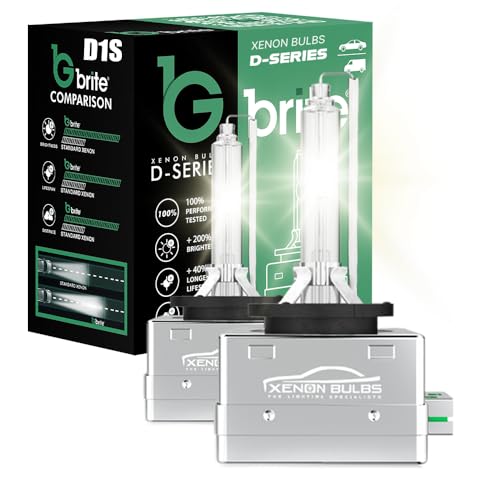 Image of GBrite - 2X D1S 4300K 5000K 6000K 8000K 35W HID Xenon Replacement OEM White Bulbs for Factory Xenon Headlamps (4300K, D1S)