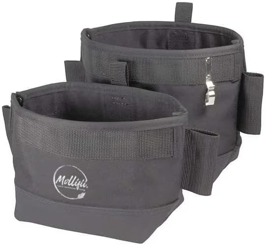 Nail and Tool Pouch, Black, Nylon, Mfr: RIA-T4/6-A