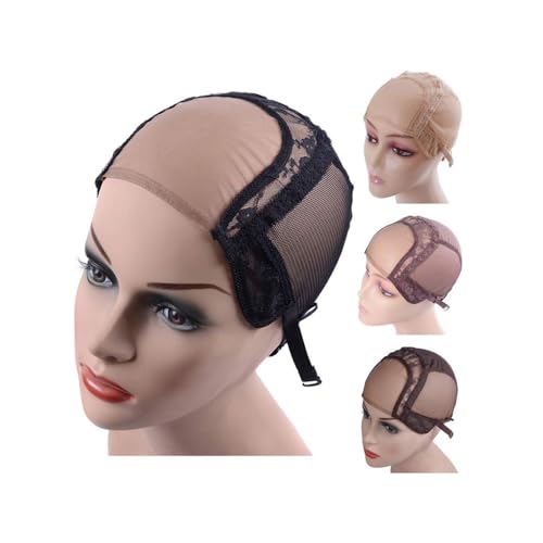 YANTAISIYU 4X4 Inch U Part Swiss Lace Wig Cap for...