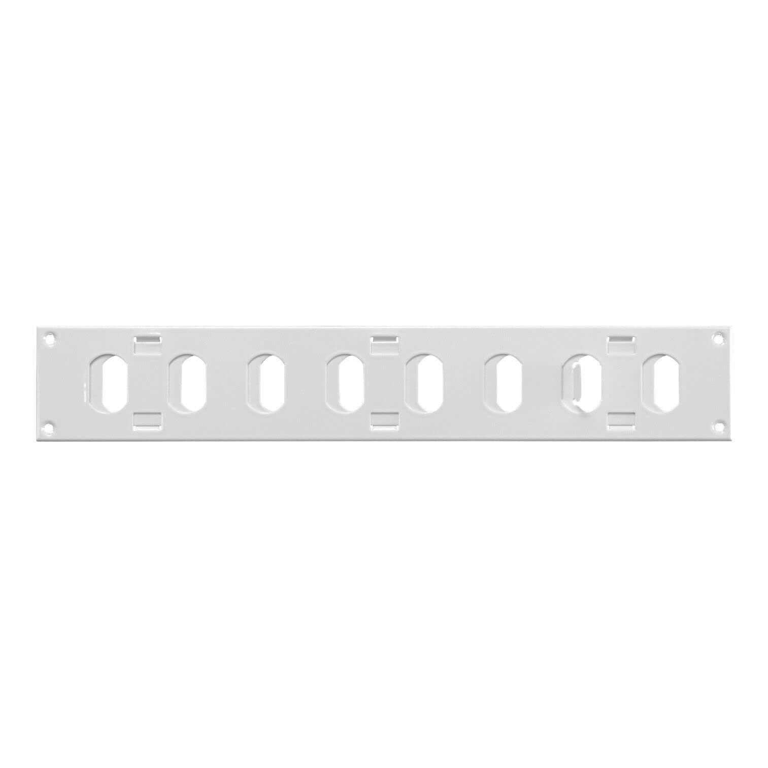 Prostko Ltd White Metal Air Vent Grille / 300Mm X 50Mm / With Shutter Flat Louvre Duct Cover/Powder Coated