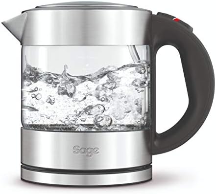 Sage The Compact Glass Kettle, 1 Litre, 2400 Watt, Glass/ Stainless Steel