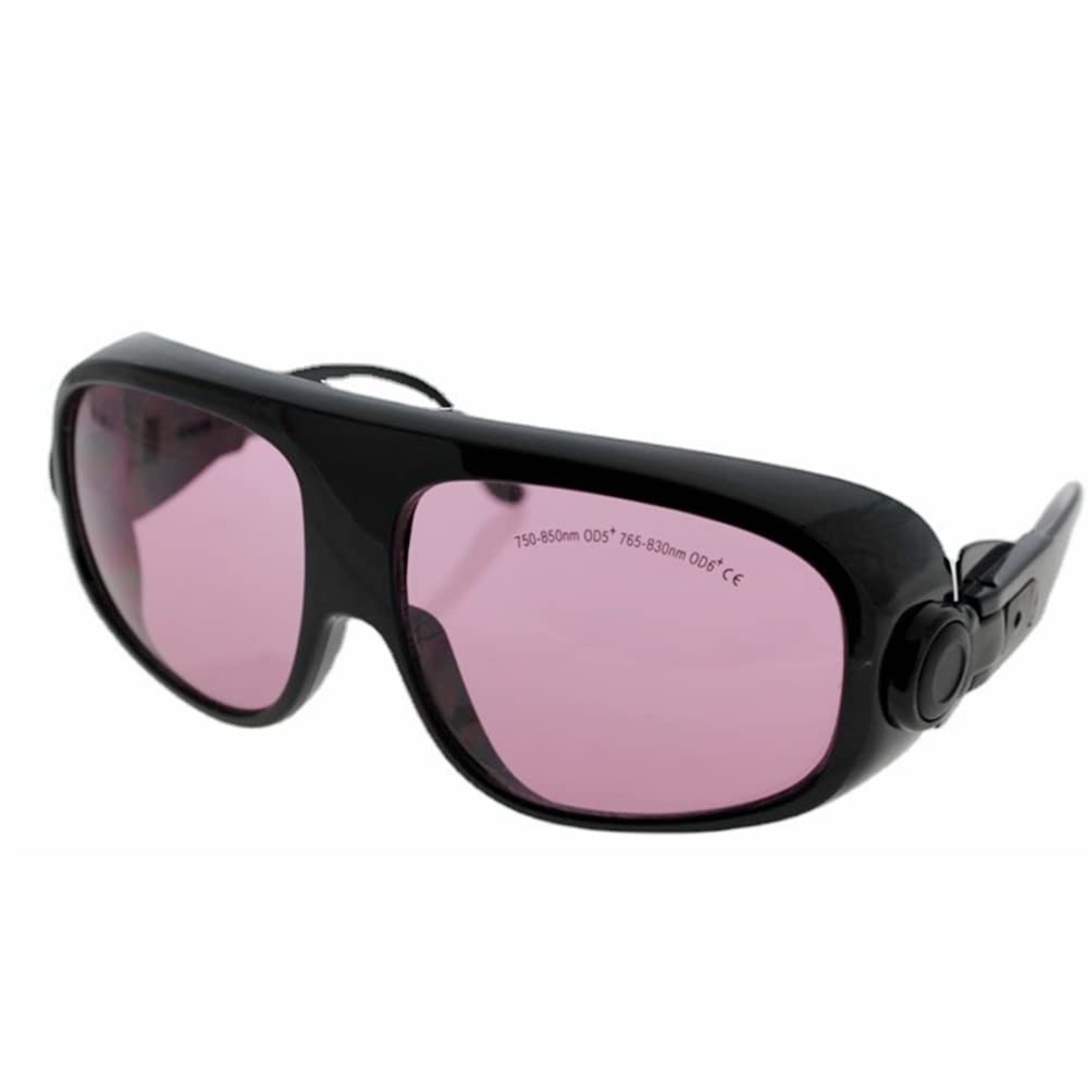 755 nm und 808 nm Spezial Laser Schutzbrille & Brille für Brillenträger OD5+ (EP-18) 750-850nm OD5+ 765-830nm OD6+, EP-18, schwarz