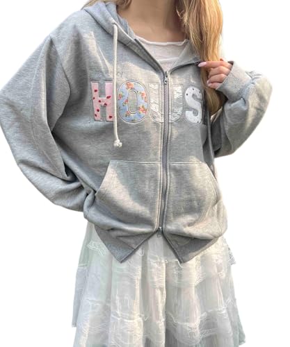 [ウィゴー] WC パッチワーク ロゴ パーカー レディース F グレー