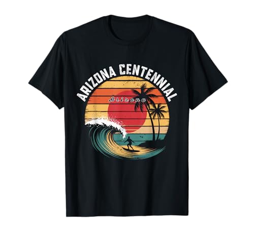 Arizona Centennial Beach Arizona Beach Surfing T-Shirt