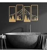 Ruelen Metal Scroll Wall Decor Rustic Iron Wall Medallion for Home Living Room Decor Small Traditional Metal Scroll ArtA