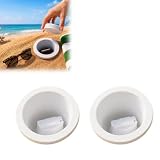 Beach Valuables Storage Container, Sand Proof Beach Safe for Phone, Wallet, Keys, Protective Keeper Case for Vacation Pool and Park Accessories, 2Pack
