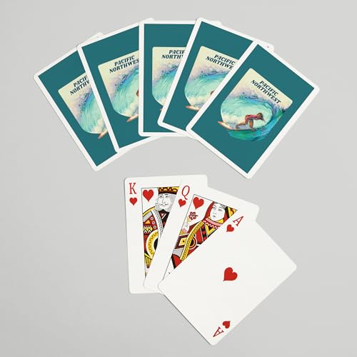 Lantern Press Baraja de Poker 52 Cartas Tamaño Poker miniatura 7