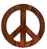 Majentica Peace Sign Décor Wooden Wall Art Bohemian Wall Hanging Rustic Farmhouse Décorations for...