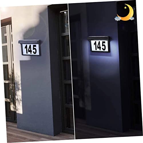 OSALADI Luce della Porta Solare LED Solare Numero