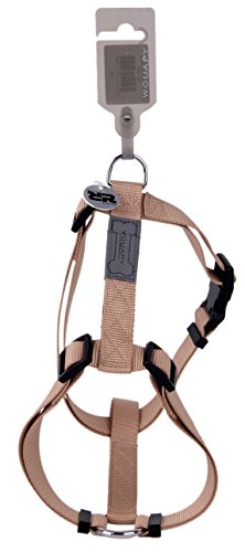Wouapy Basic Line Harness for Dog 20 mm Width/Thorax of 52/80 cm, Beige Harness