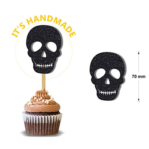 Seyal® Black Skull Cupcake Topper #TOP2