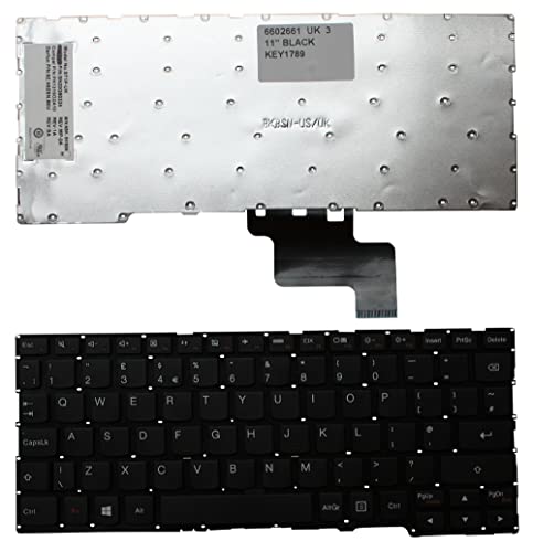 Clavier ordinateur portable Lenovo Yoga 3 11 noir pour réparer les touches bloquées