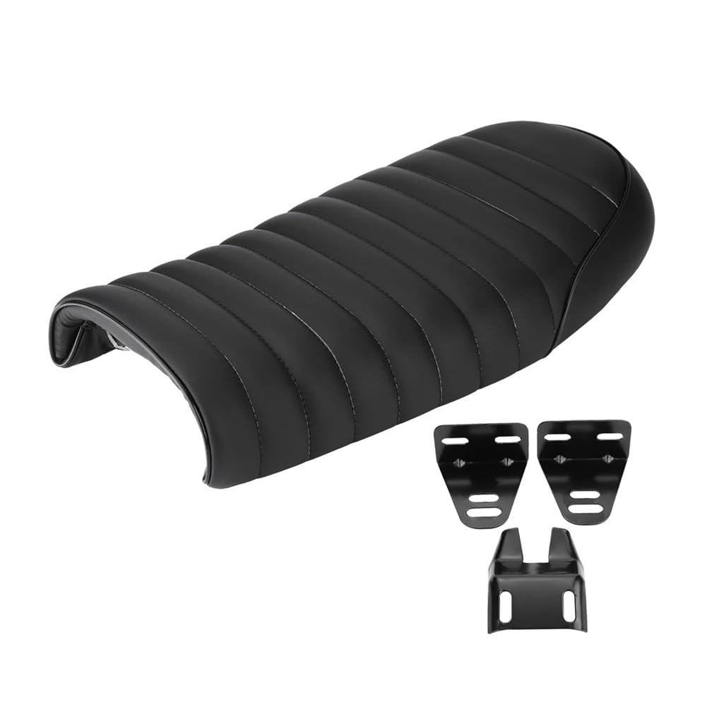Selle moto vintage cuir PU de finition premium supérieure - 8