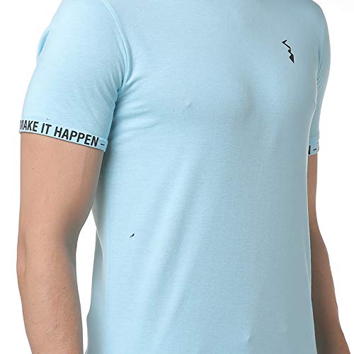 Image of CAHOOT Men Red Striped Casual T-Shirt