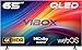 Vibox 65" 4K QLED Smart TV | WebOS | 3x HDMI, 2x USB | Wall Mount Compatible | Gesture Remote with Streaming Controls