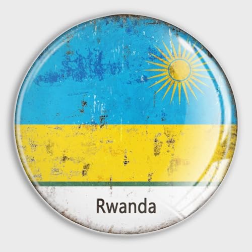Kleine Magnete, Kühlschrank-Glas, Ruanda-Flagge, Nationalflaggen, patriotische, r&e Kühlschrankmagnete, magnetische Aufkleber für Kühlschrank, Urlaub, Briefkasten, Garagentor, Schule, Dekoration,