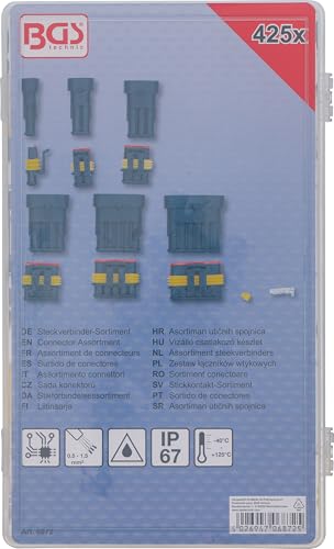 Surtido de conectores BGS 6872 con 425 piezas para automoción 5
