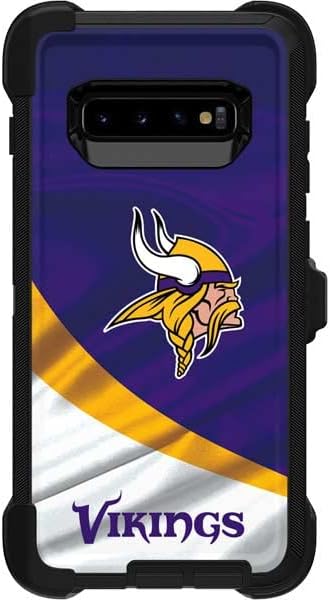 Skinit Decal Skin Compatible with OtterBox Defender Galaxy S10 Plus - Officially Licensed NFL Minnesota Vikings Design