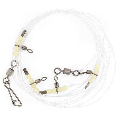 Bas De Ligne Prêt à Pêcher Tubertini TB 4406 – 0,35 Mm, Montage Avec 4 émerillons, Pour Mer Et Rivière