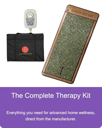 Image of Carefit Jade Infrared Heating Mat 80x190 cm Body Relaxation | Full Body Physical Pad | Pure Natural Nephrite Crystalline Layer | TENS-Ready Remote Control | Dedicated Women Comfort Zone