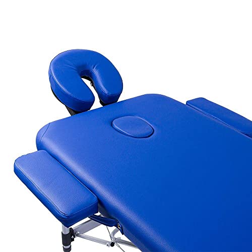 Maca Portátil Dobrável Pelegrin Pel-6500 em Couro Pu Azul