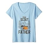 Photo Gallery donna orgoglioso scout padre camping scout leader avventura viaggi maglietta con collo a v Photo Gallery donna orgoglioso scout padre camping scout leader avventura viaggi maglietta con collo a v
