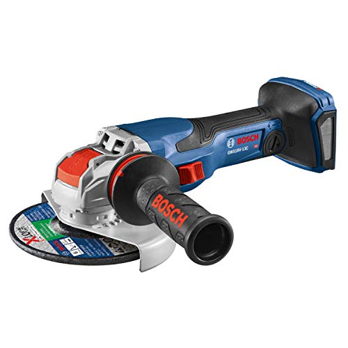 Bosch PROFACTOR 18V SPITFIRE GWX18V-13CN Cordless X-LOCK 5-6 In. Angle Grinder with BiTurbo Brushless Technology and Slide Switch, Battery Not Included