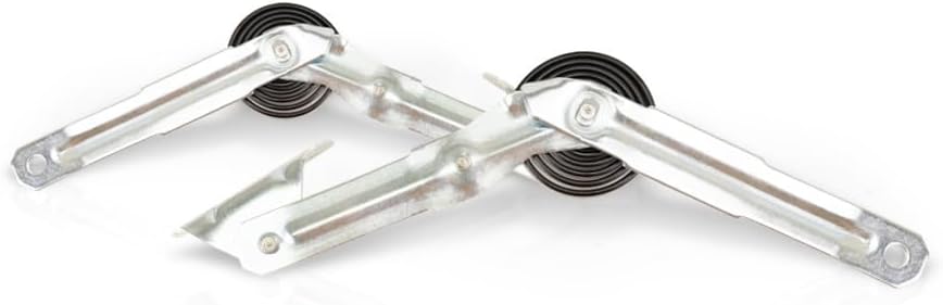 for Ford Pickup 1990 91 92 93 94 95 96 1997 Hood Hinge Driver and Passenger Side | Pair | Steel | Replacement for FO1236103, FO1236104 | 615343329291, F4TZ16826B, 615343329307, F4TZ16826A